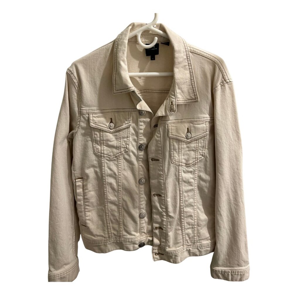 ARMANI EXCHANGE - OFF WHITE DENIM JACKET